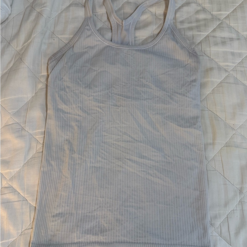 White Ribbed Camisole